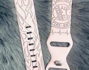 Personalized EMT Firefighter | APPLE Watch Band | Healthcare | First Responder | Free US shipping!!!