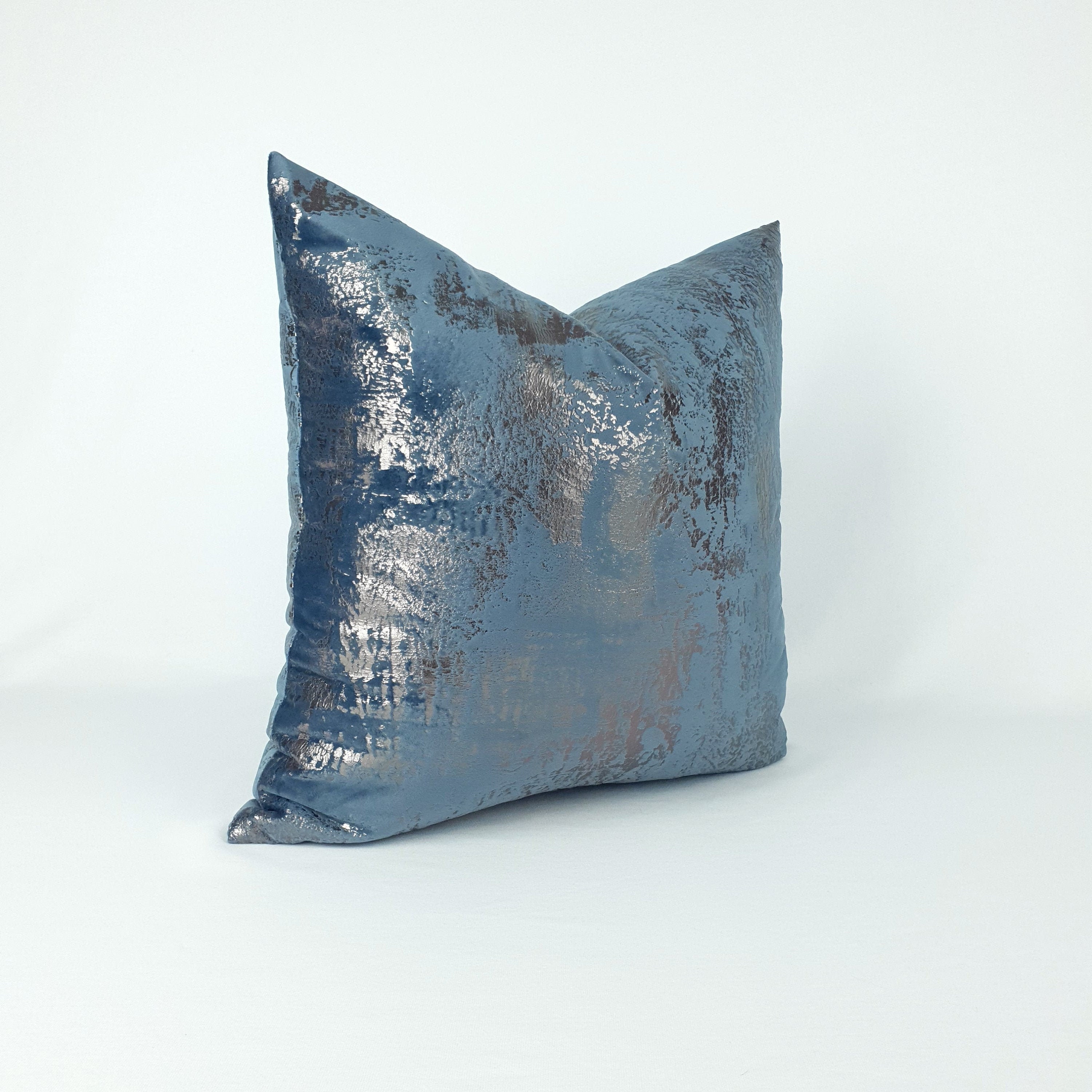 blue sofa pillows