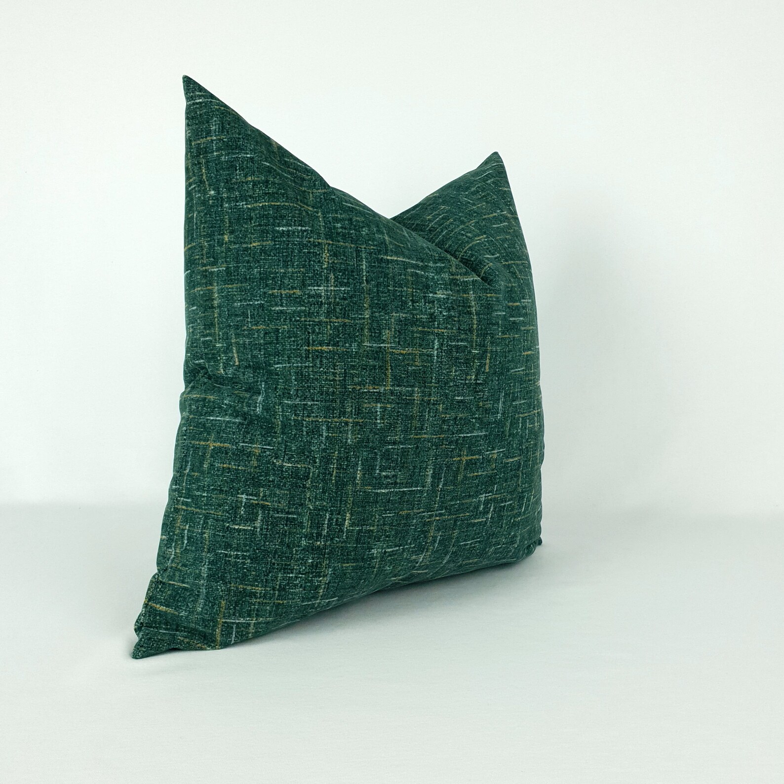 Emerald Green Throw Pillow Cover Dark Green Velvet Pillow Etsy