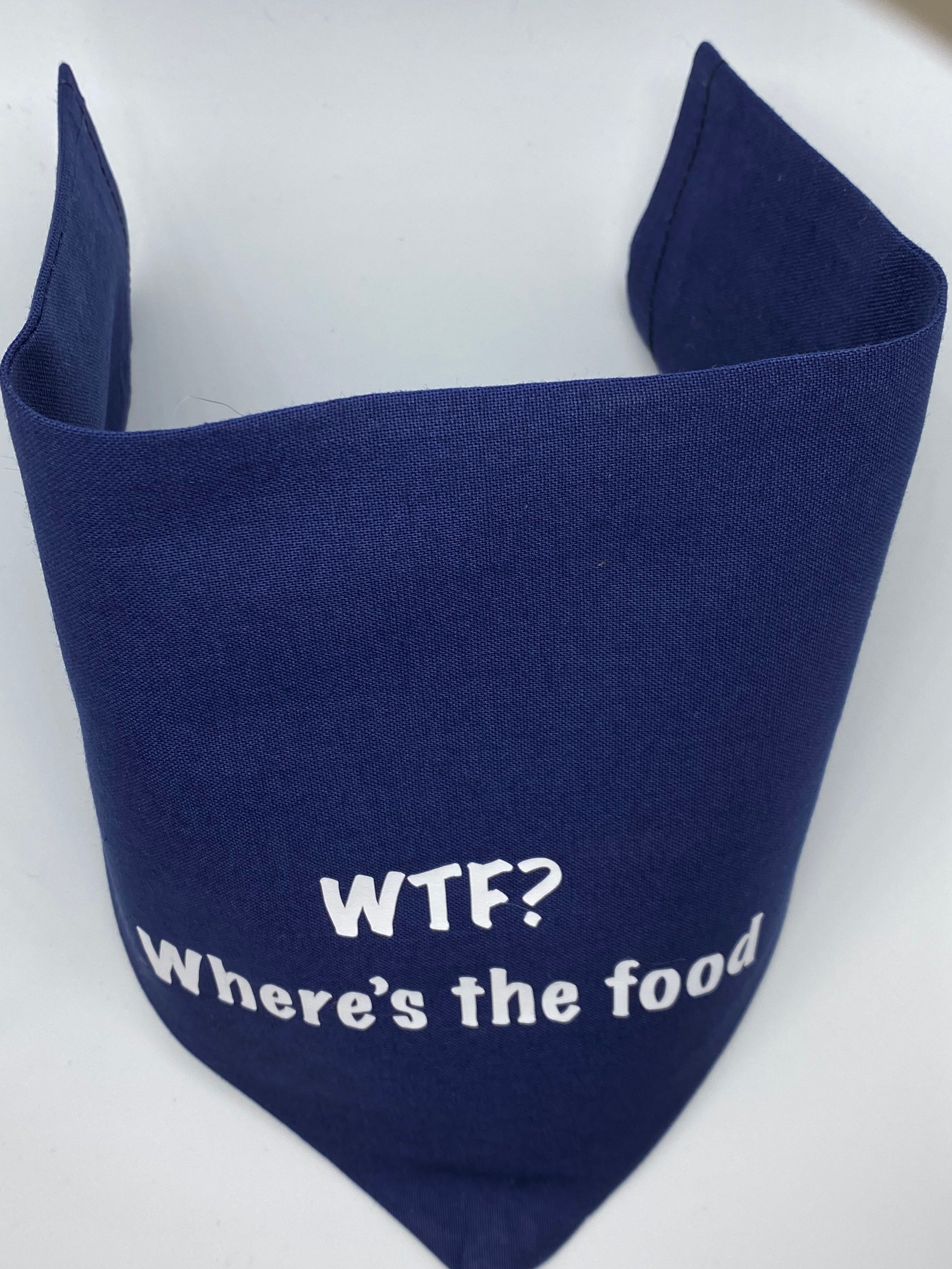 Funny slogan WTF Dog Bandana Banana Bandana UK Etsy