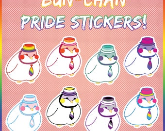 Bun-chan Pride Charity Stickers | Yakuza/RGG Inspired Vinyl Decals