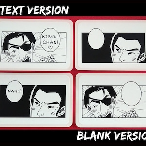 Kiryu Kazuma and Goro Majima Manga Panel Stickers | Yakuza | Ryu Ga Gotoku