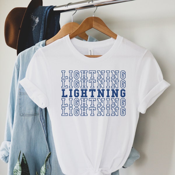 Tampa Bay Lightning Shirt, Bolts T-Shirt, Lightning T-Shirt, Stanley Cup Lightning Tee, Womens Lightning Shirt