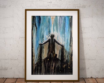 Redeemed | Original Christian Artwork Jesus My Redeemer Painting Giclee Print | Katie DeCosa Studio | Reborn Shame Is Undone Wall Art