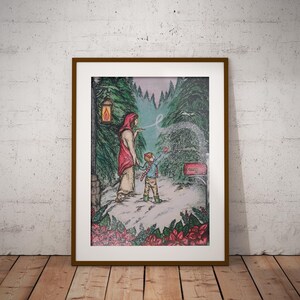 Tis His Season | Original Christian Artwork Jesus Painting Giclee Print | Katie DeCosa Studio | Christmas Wall Art