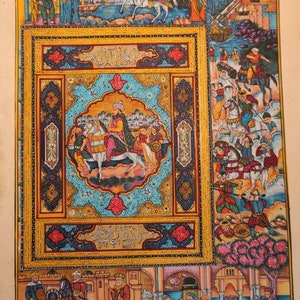 Ottoman Miniature Art: Fatih Sultan Mehmet, Constantinople on Antique Paper