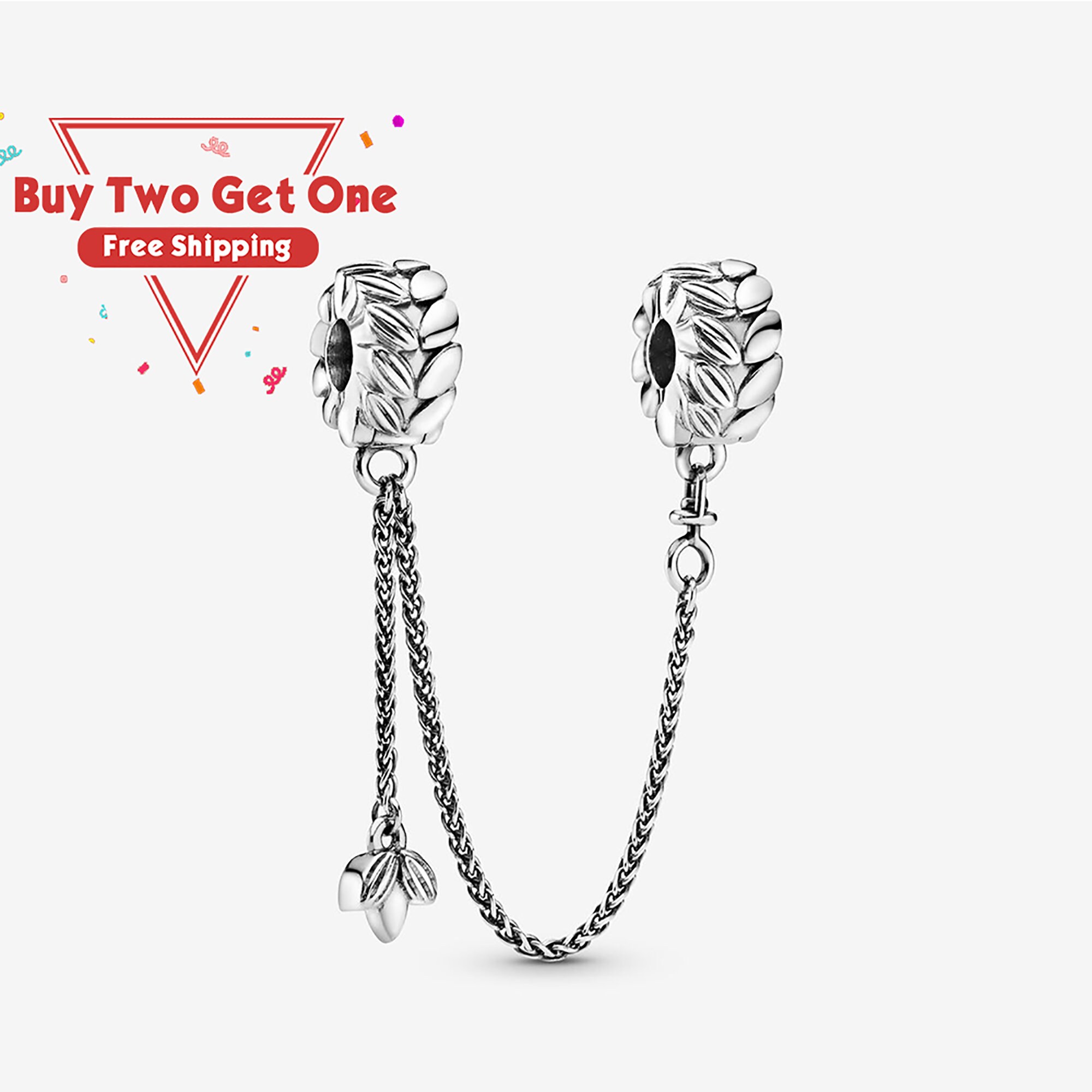 Pandora Wheat Grains Safety Chain Clip CharmCharms For Etsy