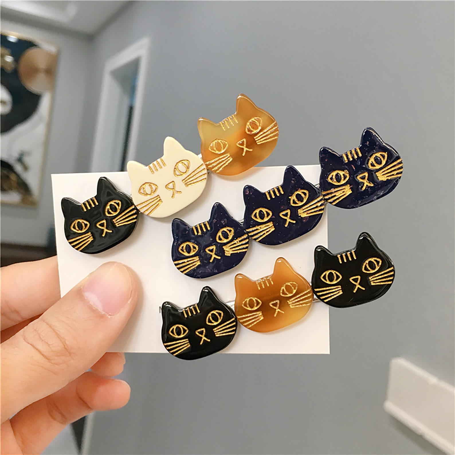 Cute Cat Hair ClipsFashionable Small Hair ClipsLovely Hair Etsy