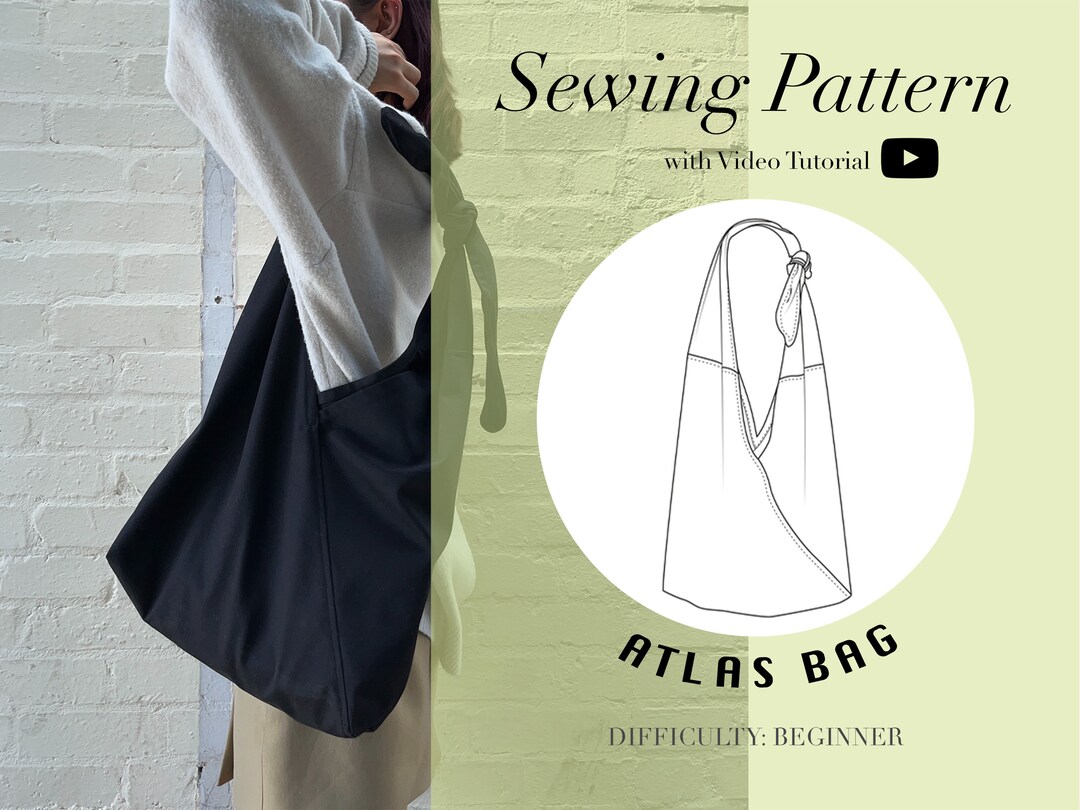 ATLAS Knot Sling Crossbody Shoulder Bag | PDF Sewing Pattern (video ...