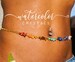 Chakra “I Am WORTHY” Waist Beads, Custom Waist Beads, multicolored, tie on, elastic, or screw closure weight loss beads, traditional 