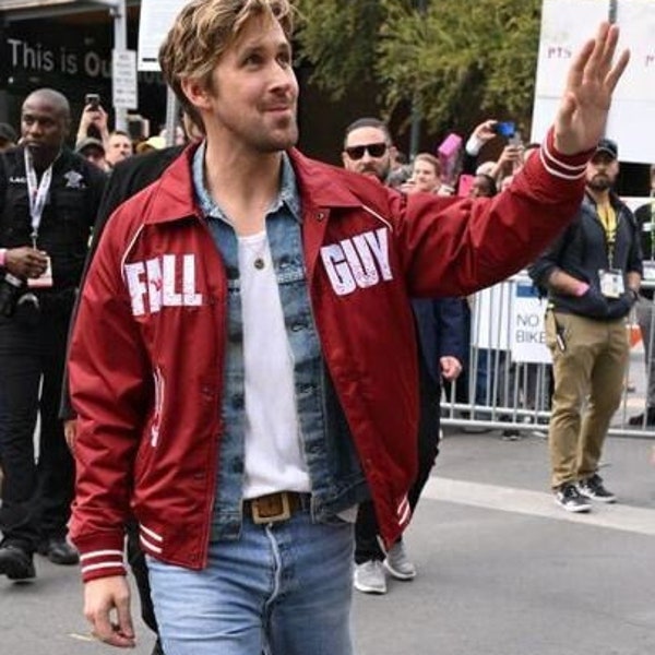 Chaqueta universitaria con cuello estilo bomber de Ryan Gosling The Fall Guy