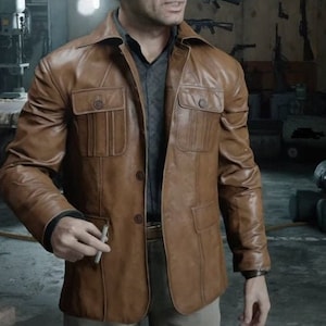 Adler Cold War COD Warzone Real Leather Jacket Coat