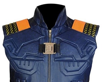Killmonger Michael B.P Faux Leather Vest Jacket