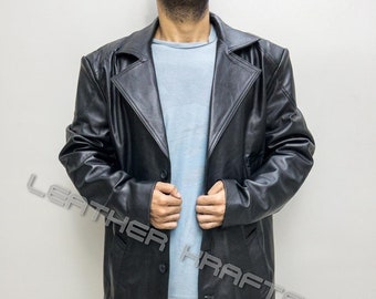 Billy Boys Butcher Military Duster Trench Coat Real Leather Long Coat Jacket Etsy