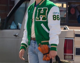 S.T Hawkn Basketball Bomber Lettermen Wool Varsity Jacket