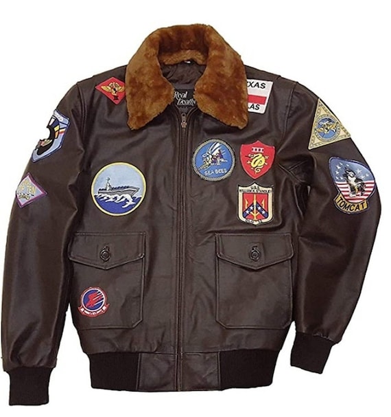 Cowhide leather shop coat