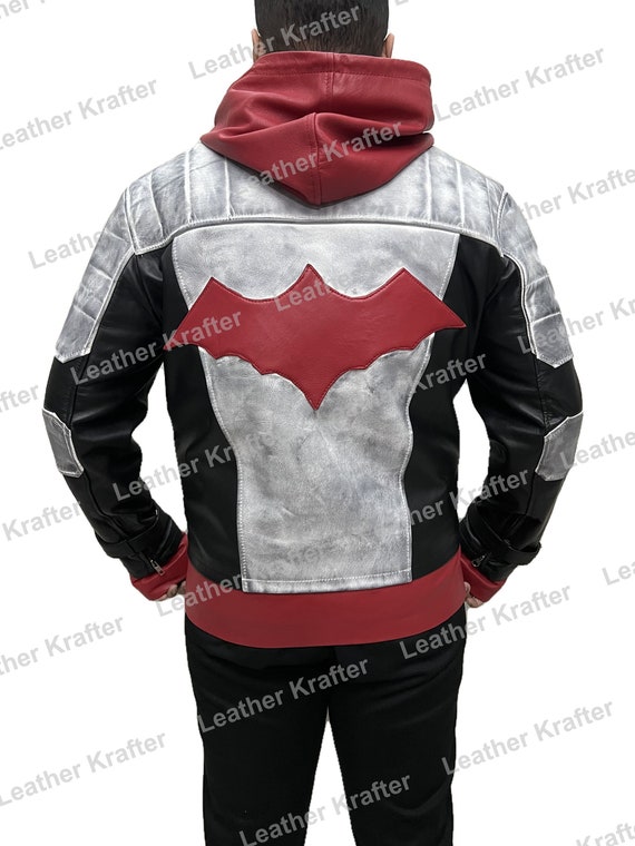 Red Hood Jason T Distressed Real Leather Jacket Etsy Canada