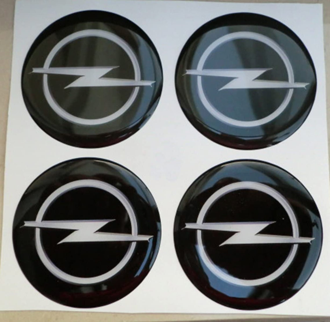 4x OPEL Hubcaps Resin Stickers 3D Effect. Spare Car Etsy
