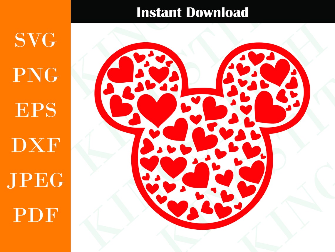 Minnie Hearts Svg Minnie Valentine's Day Svg Valentines - Etsy