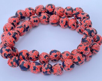 Ethnic Beads beads for jewellery making Spacer disc beads African beads Krobo Glass Powder beads