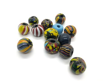 Cuentas Millefiori coloridas / Cuentas de comercio africanas