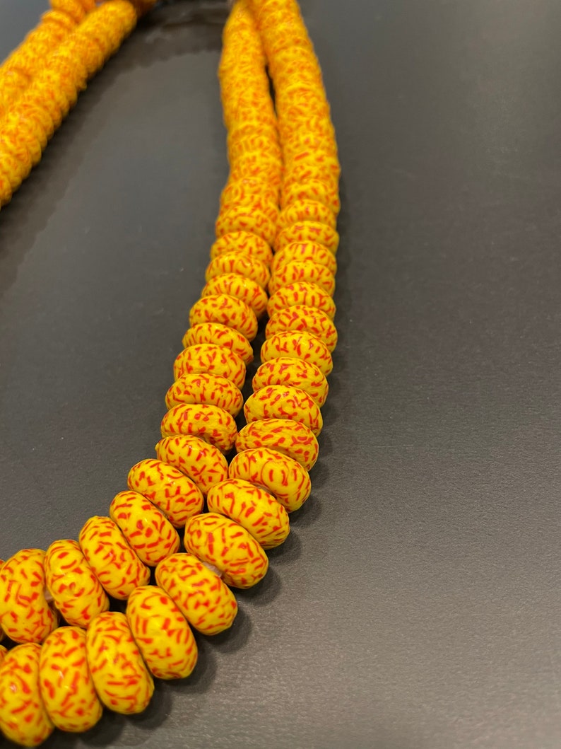 Ethnic Beads beads for jewellery making Spacer disc beads African beads Krobo Glass Powder beads