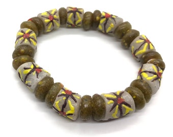 Krobo beads bracelets | unisex wristbands | handmade recycled glass beads bracelets