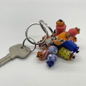 Beaded Key Ring | Key holder | Krobo  Beads Key Ring | Handmade Key Ring