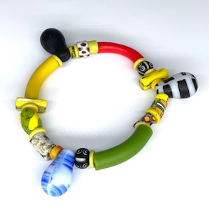 Millefiori bracelets | Mali wedding beads bracelets | Antique bracelets from 1800’s