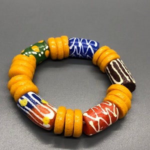 Krobo beads bracelets | unisex wristbands | handmade recycled glass beads bracelets