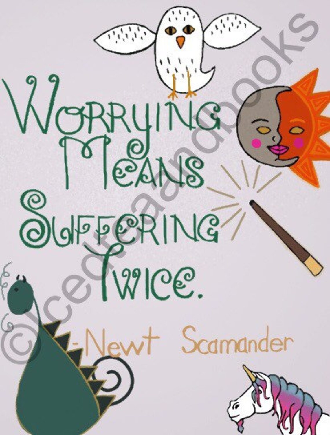 Newt Scamander Quote Postcard Etsy