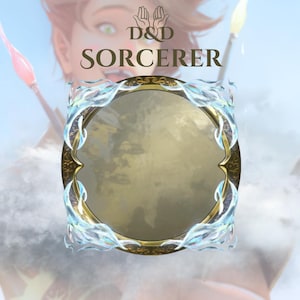 Sorcerer Token Frame | No AI | D&D, Roll20, Foundry VTT | Golden Champion