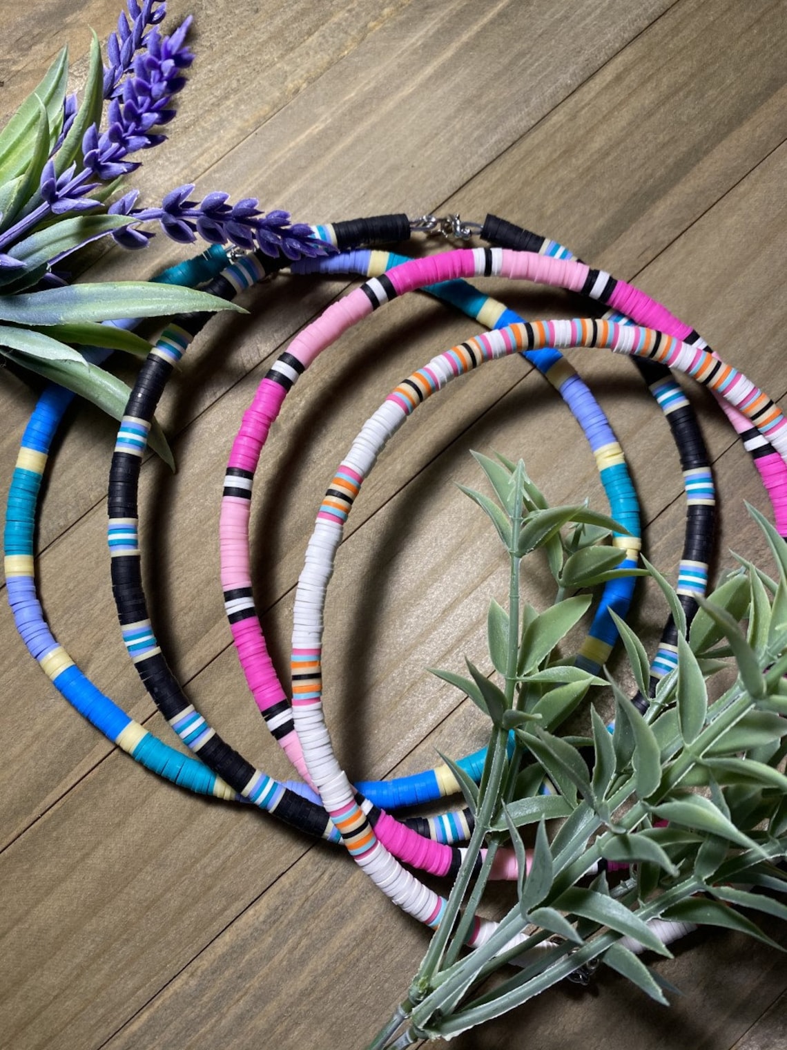 Heishi Necklace / Bead Necklace / Summer Necklace / Heishi Etsy