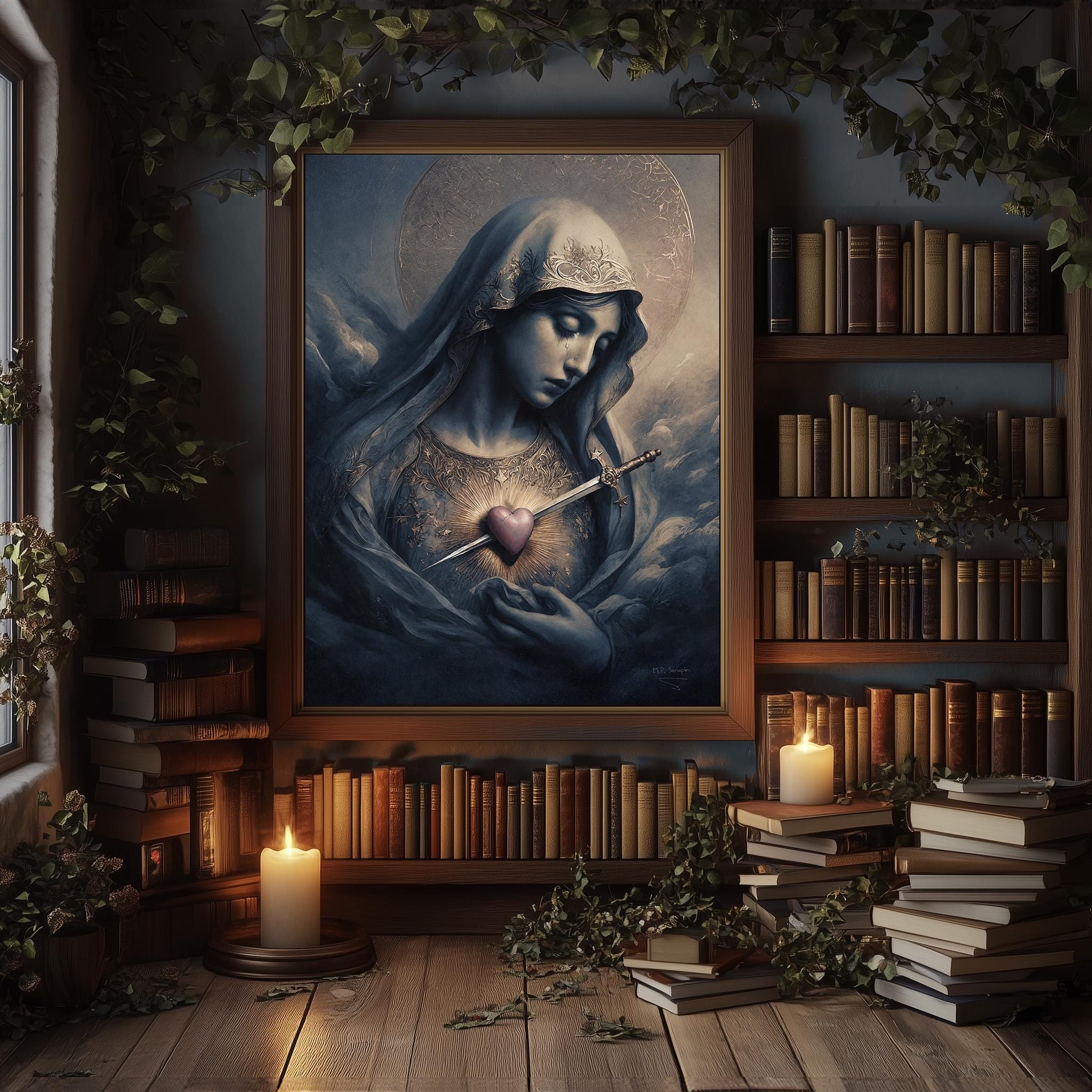 Mater Dolorosa - Our Lady of Sorrows - Blessed Virgin Mary Marian Moody ...