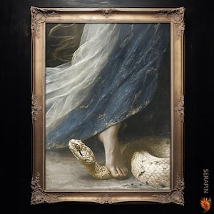 She Will Crush Thy Head - Genesis 3, Marian, Blessed Virgin Mary, Consecration, Catholic Fine Art Print #008