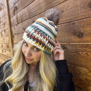 Western Sun Crocheted Winter Hat | Handmade | Gifts for Her | Beanie | Women&#39;s Accessories | Cold Weather