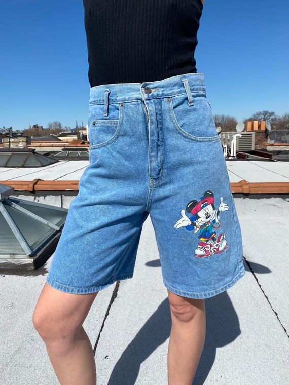 Details about / Vtg Disney MICKEY MOUSE High Waist Jean Shorts Sz 7//8