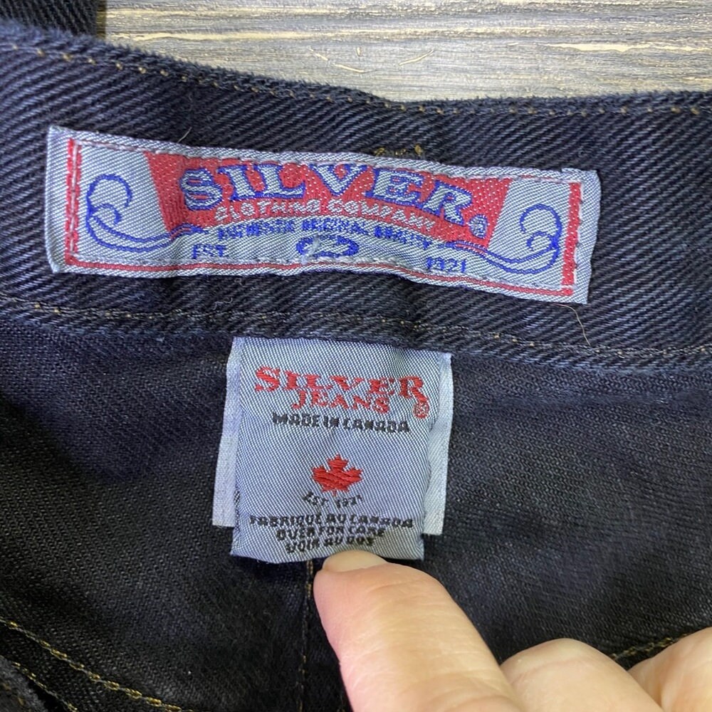Vintage Silver Button Fly Jeans - Etsy