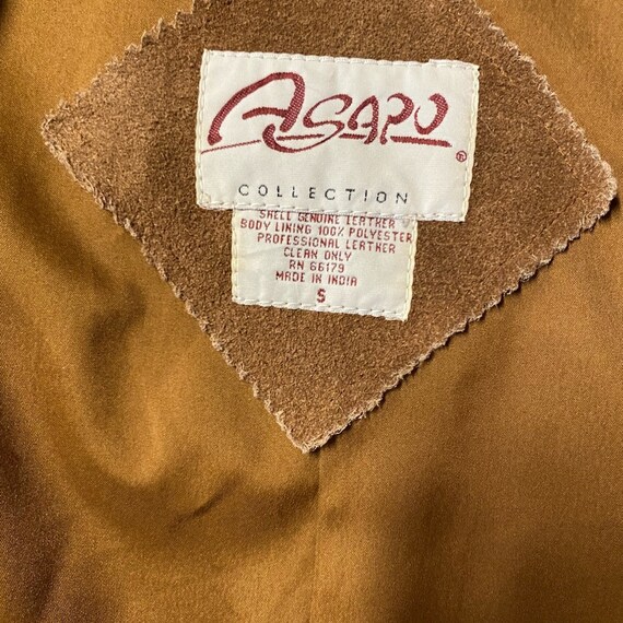 Vintage Agapo Embroidered Leather Vest - image 6