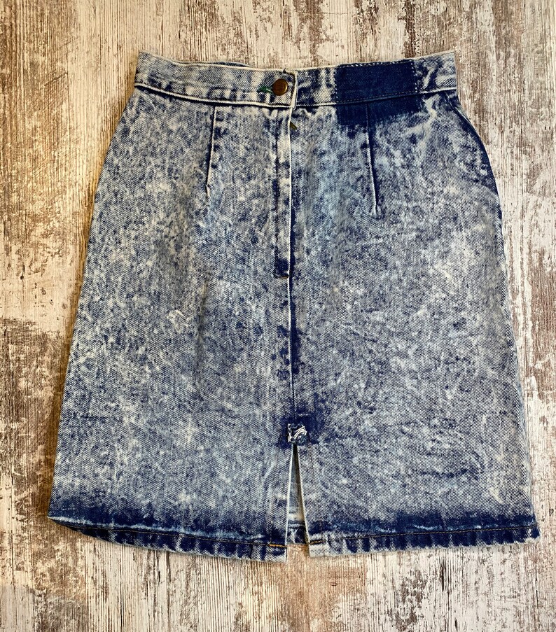 Vintage Bongo Stone Washed Jean Skirt - Etsy