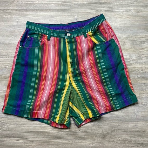 Vintage Gitano Striped Shorts - image 1