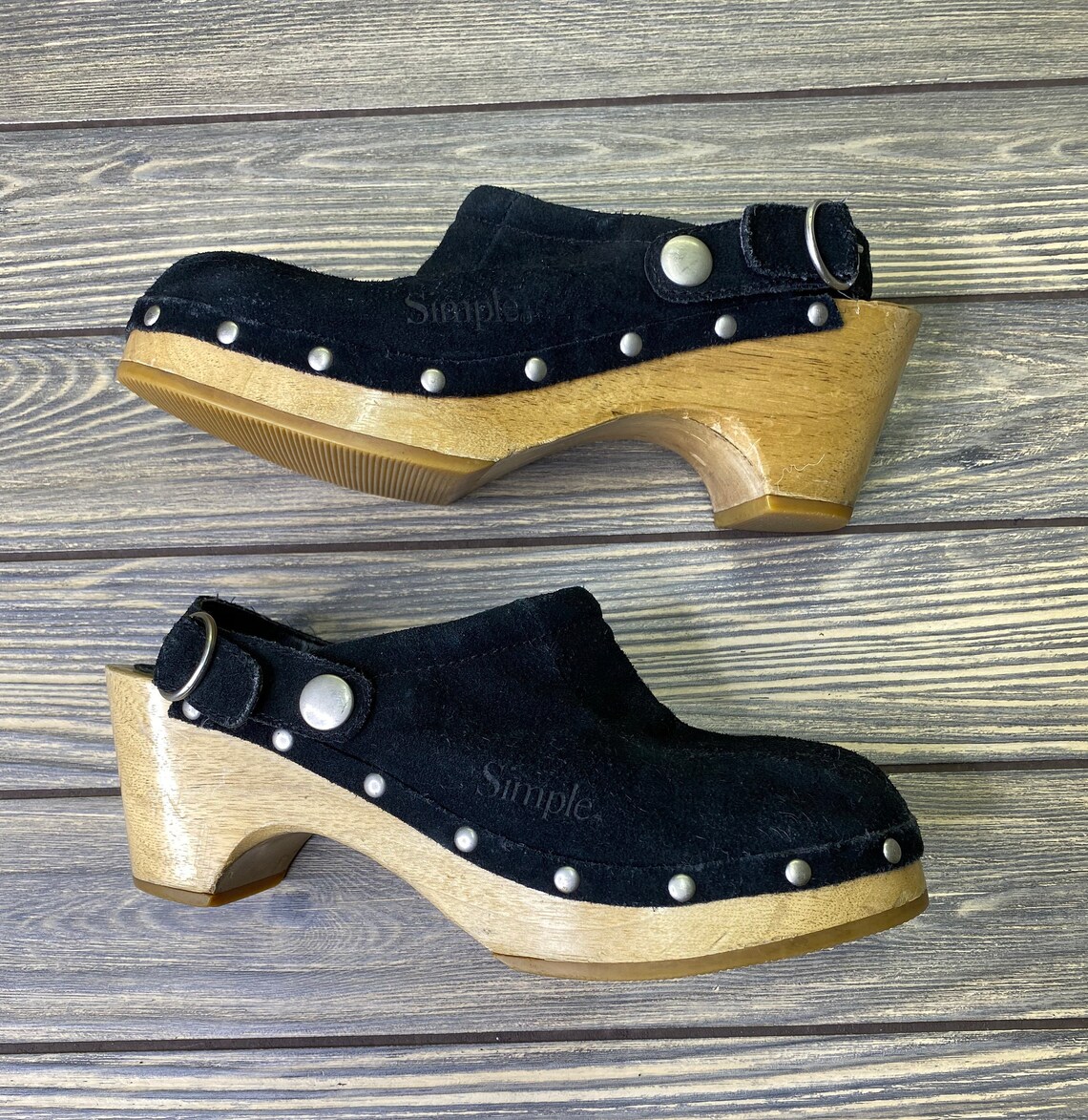 Simple Brand Wooden Clogs - Etsy