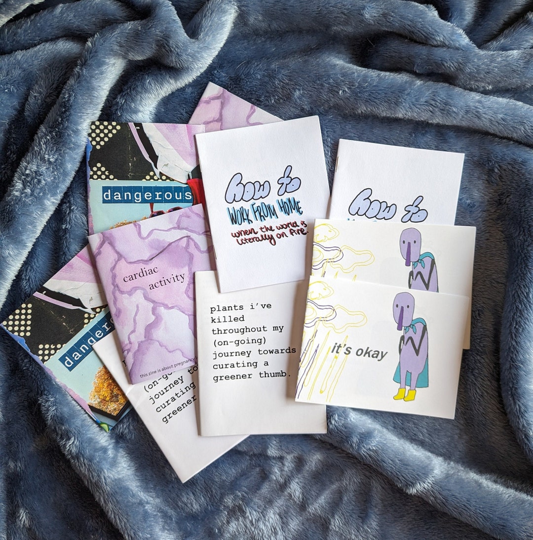 Colorful Handmade Zines Zines About Young Adulthood ADHD Etsy