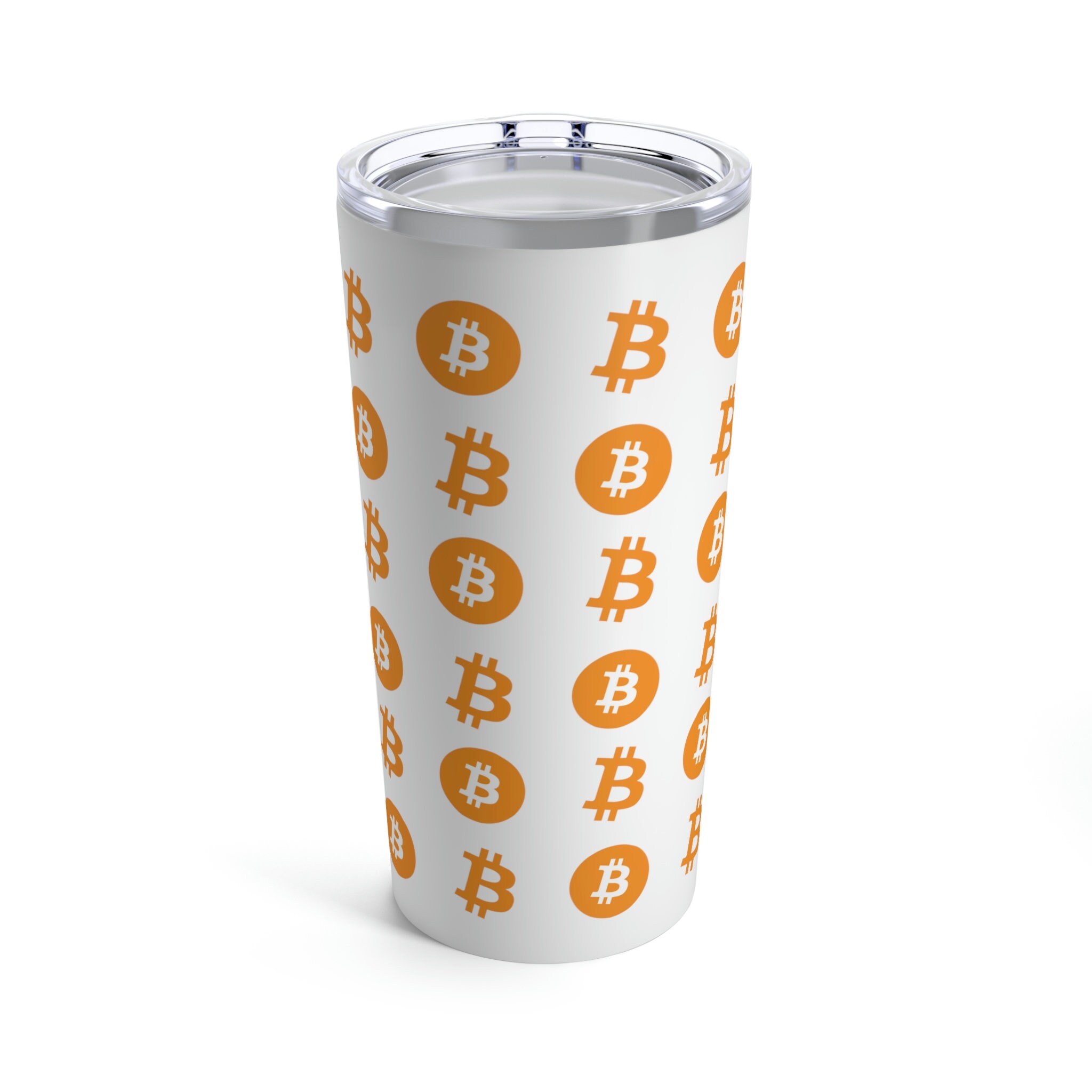 White Bitcoin 20oz Tumbler