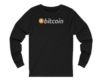 Distressed Bitcoin Long Sleeve Shirt