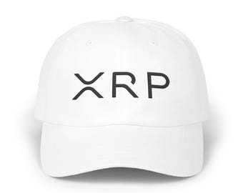 White XRP Embroidered Hat