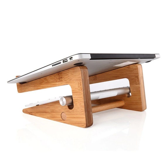 Bamboo Laptop cooling comfortable Stand 15 Inch Etsy