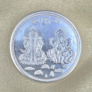 999 Pure Silver Lakshmi Coin: Diwali Pooja Gift (5, 10, 20g)