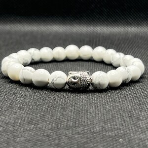 White Howlite Gemstone Bracelet