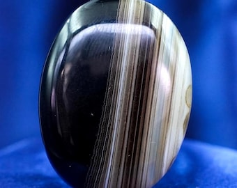 Sulemani Aqeeq certificato 62,70 ct / Pietra preziosa di agata ovale naturale / Pietra di protezione spirituale e curativa
